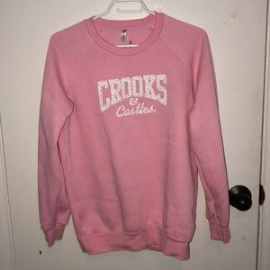 Crooks & Castles, light pink crew neck